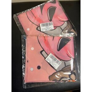 Two pink pumpkin Halloween table runners - NWT